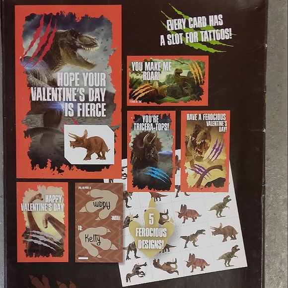 NIB | 20 🦖 Dino Tattoo Valentine's 🦕 - Picture 8 of 16